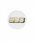 Logo BBS 3D hypersilver/or x 4