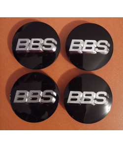 Caps BBS 70,6 3D Noir/Chrome