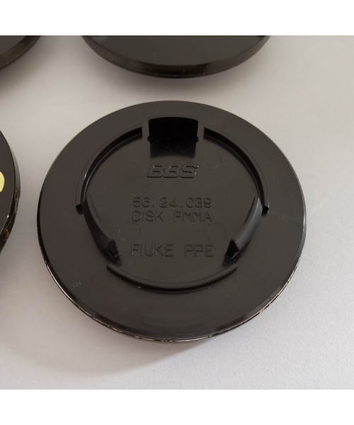 Caps BBS 80mm 3D Noir/Or - Jantes Démontables